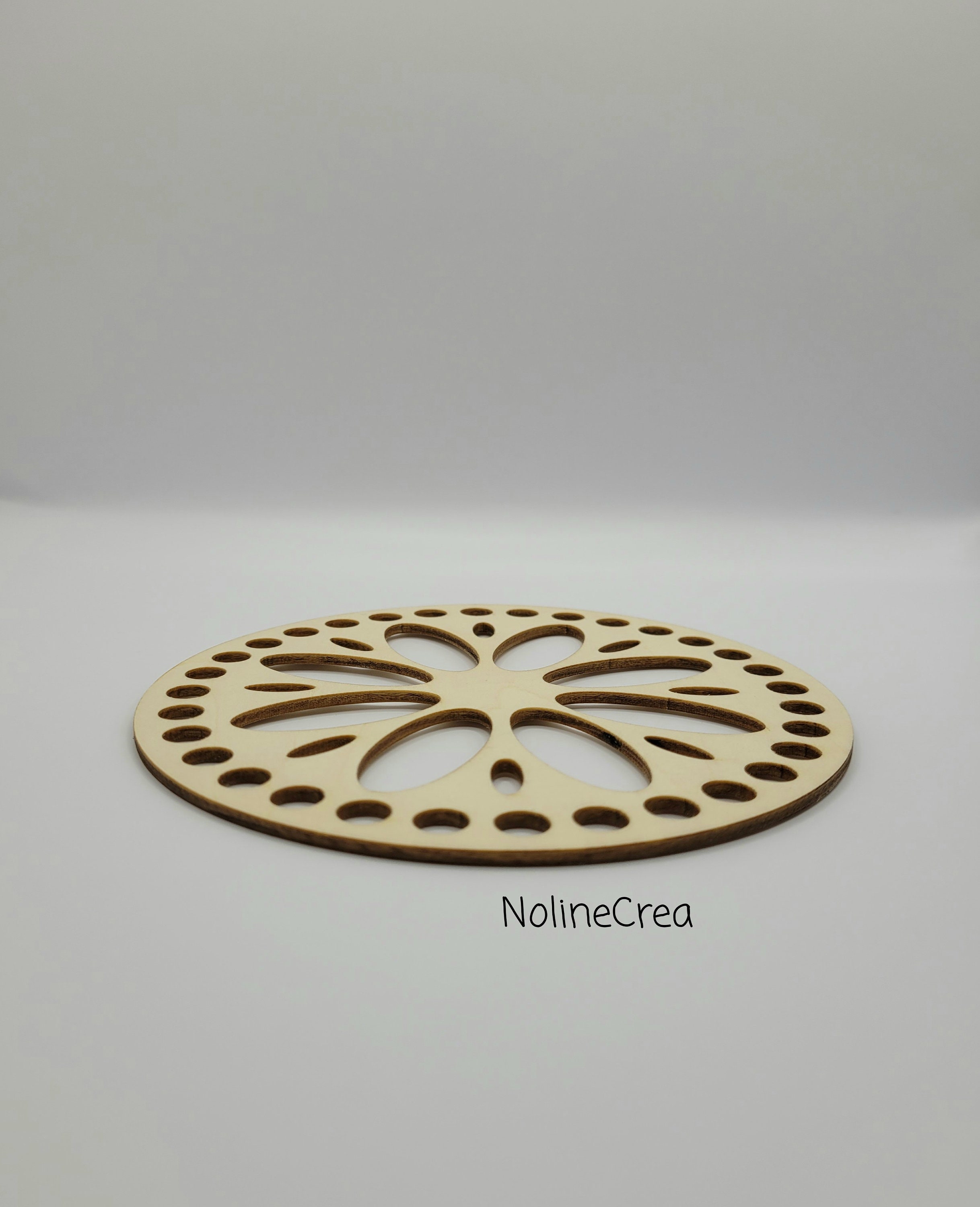 Round Rosette Sculpted Wooden Base, Round 6 Inch Wooden Base - Etsy ...