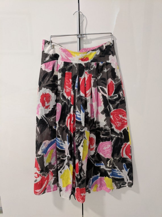 Vintage Merletti Floral Lace Mini Skirt| 90s Romantic Ruffle Hem Skirt Size S