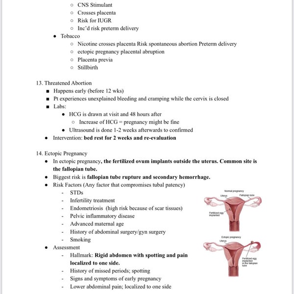 OB Maternity Study Guide