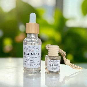 Difusor de coche Boho: Ambientador de aceites esenciales no tóxicos - Yute y madera