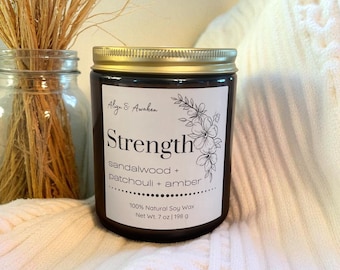 Strength Aromatherapy Soy Candle