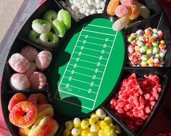 NFL Football Themed Party Tray Snackadium | KC Chiefs Party Tray | KC Chiefs Snack Tray | Big Game Snack Tray | Super Bowl Party Snack Tray