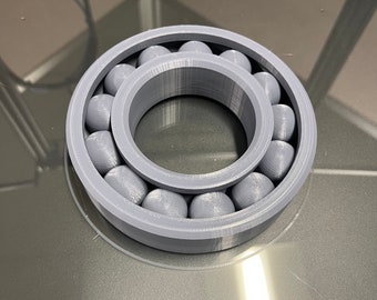 Large Roller Ball Bearing Fully Functional 3D Printed | Ball Bearing Fidget Toy | Ball Bearing Desk Toy | Training Roller Ball Bearing
