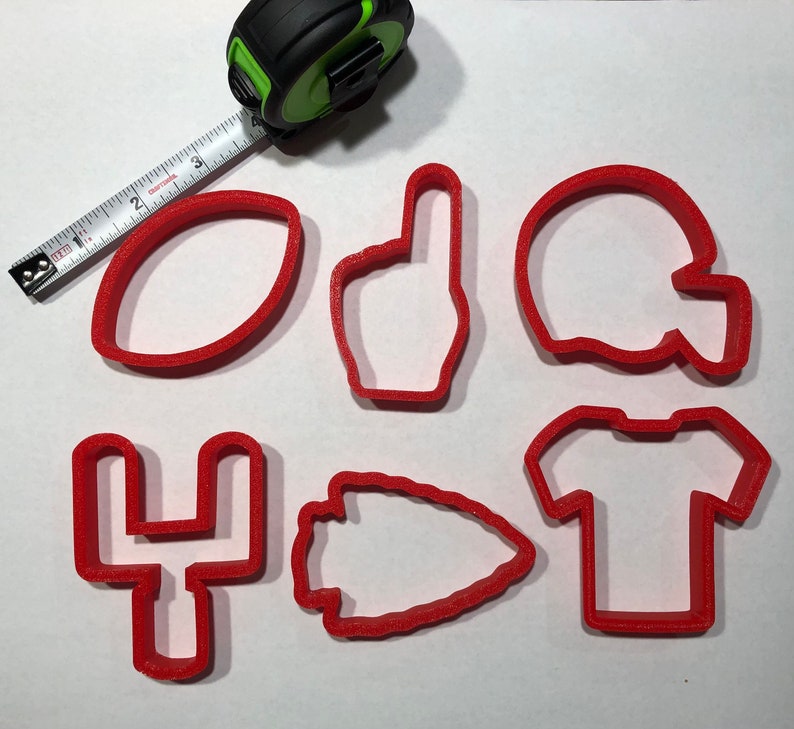 Kansas City KC Chiefs NFL Football Cookie Cutter Set Etsy