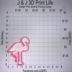 Flamingo - 3D Printed Cookie Cutter