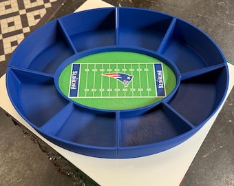 New England Patriots Themed Party Tray Snackadium | Football Party Tray | NFL Football Party Platter | Super Bowl Party Platter