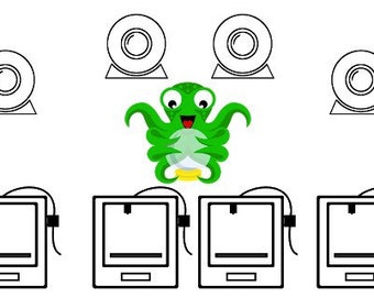 3D Printer Print Server | OctoPi OctoPrint Multi 4X Instance Image File | 3D Printer Remote Management & Control | 3D Printer File Server