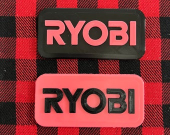 Pink RYOBI Logo Plastic Placard Sign