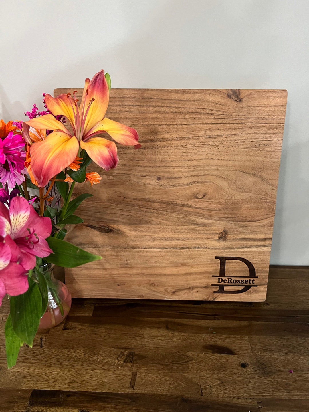 Chopping Block Customized Custom Laser Engraved Monogrammed Cutting Board Chopping Block - Etsy