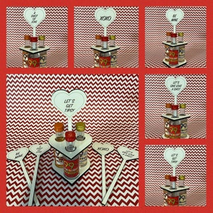 Valentines Heart Mini Liquor Bottle Holder