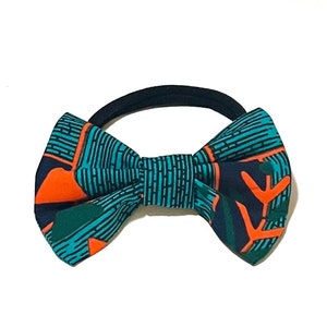 Ankara headband/ African print headband / baby and kids Hair accessories / Ankara bow/ African print yellow green Ankara nylon headband