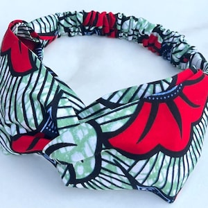 African print headband, Ankara headband, woman twist headband/ Adults size