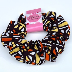 African print Oversized Scrunchies, Jumbo Extra Large Scrunchies, Giant Scrunchies, XXL Scrunchies, Kente Jumbo Scrunchies, Bogolan style.
