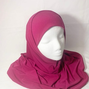 Hijab / Head cover/Muslim wear/ woman hijab Jersey 2 pcs set