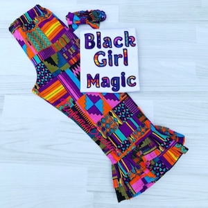 Black girl magic, African print girl outfit, Ankara outfit