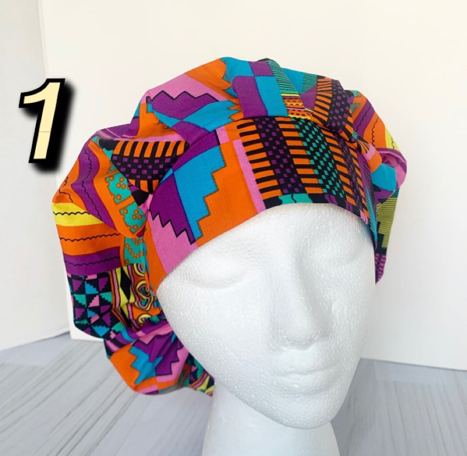 Scrub Cap bouffant scrub cap African scrub cap Ankara scrub Etsy