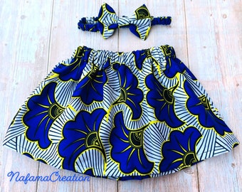 African print girl skirt, Ankara girl skirt, African baby skirt