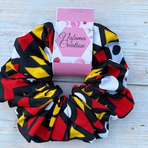 African print extra large scrunchies, Ankara Print Scrunchies, Hair Scrunchies