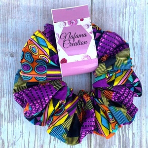 African print Oversized Scrunchies, Jumbo Extra Large Scrunchies, Giant Scrunchies, XXL Scrunchies, Ankara Scrunchies