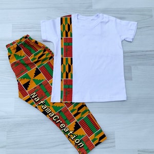 African Print Boy outfit/ Ankara Boy outfit/ Ankara boys pants/ African baby clothes image 2