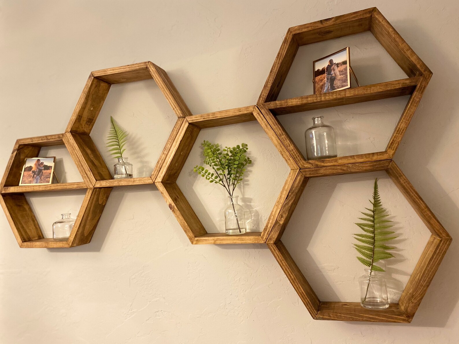 Shelf Floating Hexagon Shelf Wall Art Geometry Etsy