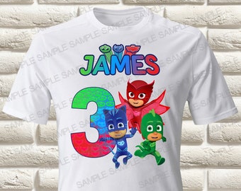 Download Pj Mask Iron On Etsy