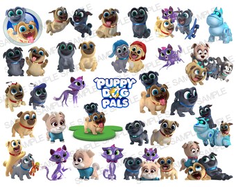 Download Free Digital Dog Clipart Etsy PSD Mockup Template