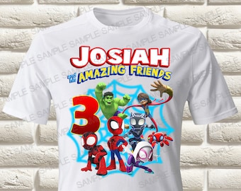 Spidey and his amazing Iron On Transfer, Spider Man Iron On Transfer, SpiderMan Birthday Boy Iron On Transfer, SpiderMan Shirt, Only PNG