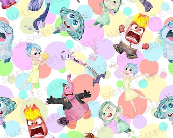 Inside Out Seamless Pattern Inside Out Pattern Inside Out Digital Pattern Inside Out Watercolor Background Pattern
