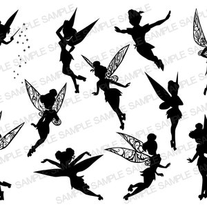 Archivo SVG de Tinkerbell, Archivo SVG de Tinkerbell, Imágenes Prediseñadas de Tinkerbell, Silueta de Tinkerbell, Cricut de Tinkerbell, Png de Tinkerbell