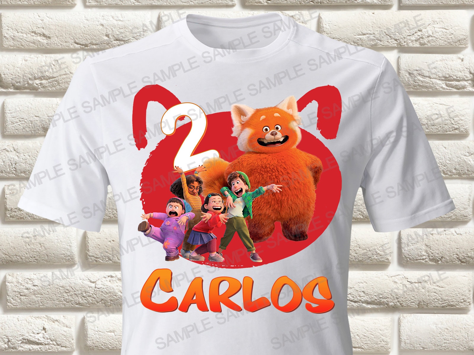 Turning Red Iron on Transfer Turning Red Birthday Boy Iron on Etsy