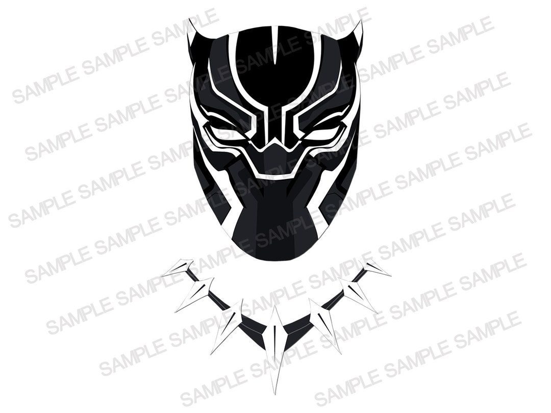 Stampa Termoadesiva Black Panther Per Magliette Su Tessuti Chiari #2