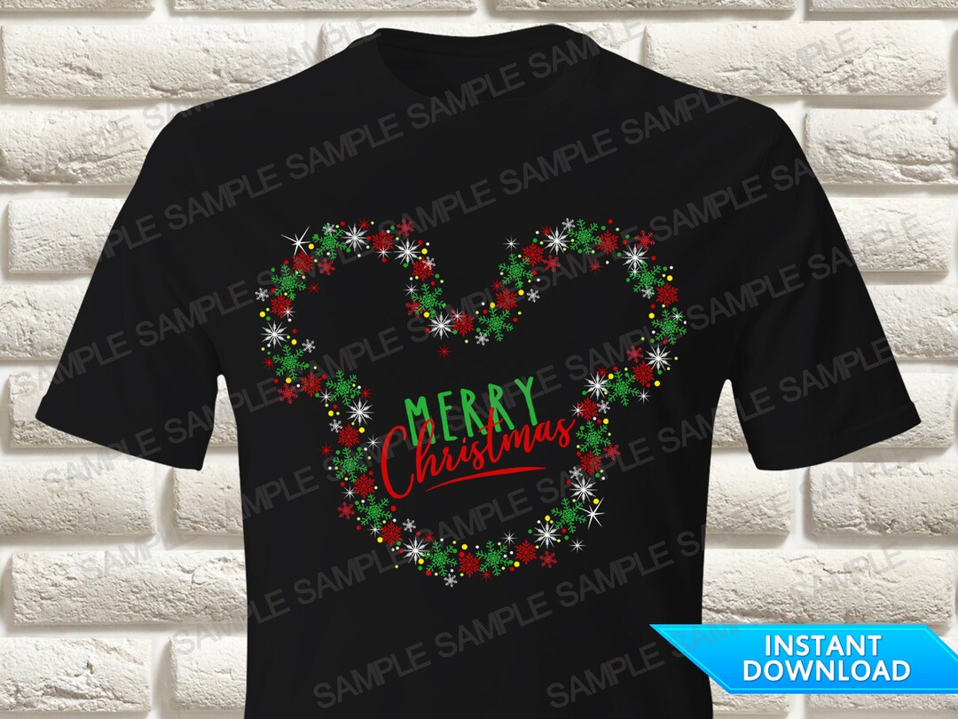 Mickey Christmas Iron on Transfer, 2023 Christmas Shirts, Christmas