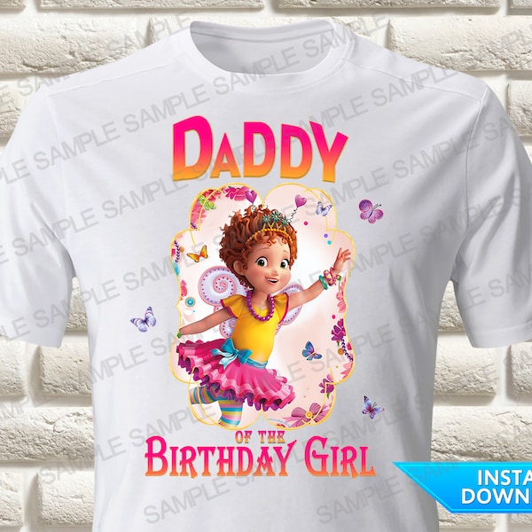 Fancy Nancy Daddy of the Birthday Girl Iron On Transfer, Fancy Nancy Iron On Transfer, Fancy Nancy Birthday Shirt Iron On Transfer