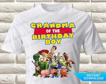 Toy Story Grandma of the Birthday Boy Iron On Transfer Toy Story Iron On Transfer Toy Story Birthday Shirt Iron On Transfer Toy Story Tshirt