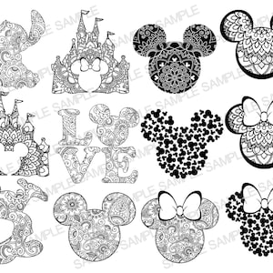 Free Free 52 Disney Castle Mandala Svg SVG PNG EPS DXF File