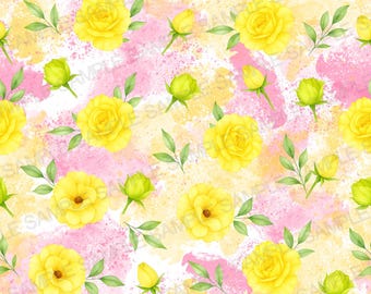 Pastel Spring Seamless Pattern Pastel Spring Pattern Pastel Spring Floral Digital Pattern Pastel Spring Floral Watercolor Background Pattern