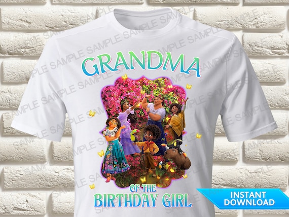 Happy Birthday Dear Grandma Encanto Encanto Iron On Transfer Encanto Grandma Birthday Iron On - Etsy India