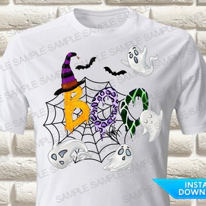 Boo Iron On Transfer Halloween Iron On Transfer, Halloween PNG, Halloween Boo Shirt Boo PNG, Halloween Shirt Only PNG
