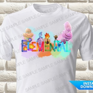 Elemental Iron On Transfer, Elemental Birthday Iron On Transfer, Elemental Birthday Shirt Iron On Transfer, Elemental Shirt, Elemental PNG