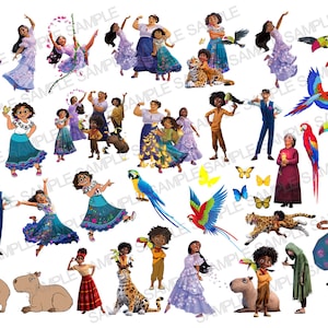 Encanto Clipart PNG, Encanto Digital, Isabel PNG, Maribel Encanto PNG, Mirabel Clipart png, Encanto Birthday Party