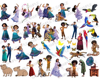 Encanto Clipart PNG, Encanto Digital, Isabel PNG, Maribel Encanto PNG, Mirabel Clipart png, Encanto Birthday Party