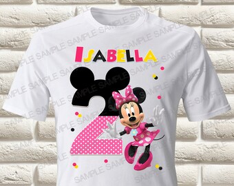 Minnie Mouse Iron On Transfer, Minnie Mouse Birthday Girl Iron On Transfer, Minnie Mouse Birthday Shirt Iron On Transfer, Minnie Mouse Shirt