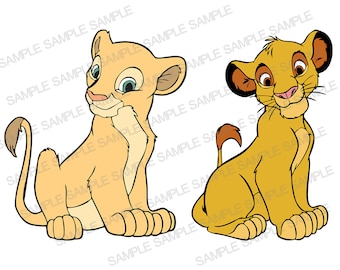 Simba SVG, Nala SVG, Lion King SVG, Hakuna Matata svg, Lion King Cricut, Lion King Clipart, Layered svg, Cut files, fall svg