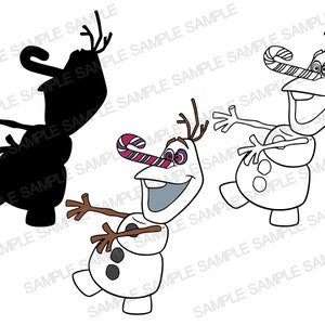 オラフ SVG、アナと雪の女王 SVG、オラフ クリップアート、オラフ シルエット、オラフ カット ファイル、オラフ Cricut、オラフ PNG ファイル、オラフ PDF ファイル