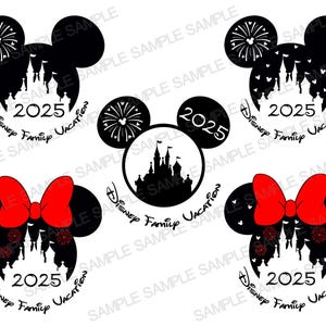 2025 Family Trip Svg, Family Vacation Svg, Castle SVG, Castle Fireworks SVG, Layered SVG,  Cut files, T Shirt svg png, Shirt Svg File,