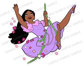 Isabella SVG, Encanto Isabella SVG, Mirabel Clipart, Encanto PNG, Cricut Svg File, Layered svg