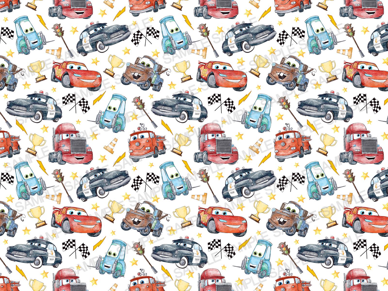 Cars Pixar Pattern Cars Seamless Pattern Cars Pattern Mcqueen Digital Pattern Cars Digital ...