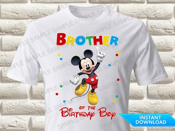Mickey Mouse Brother of the Birthday 
