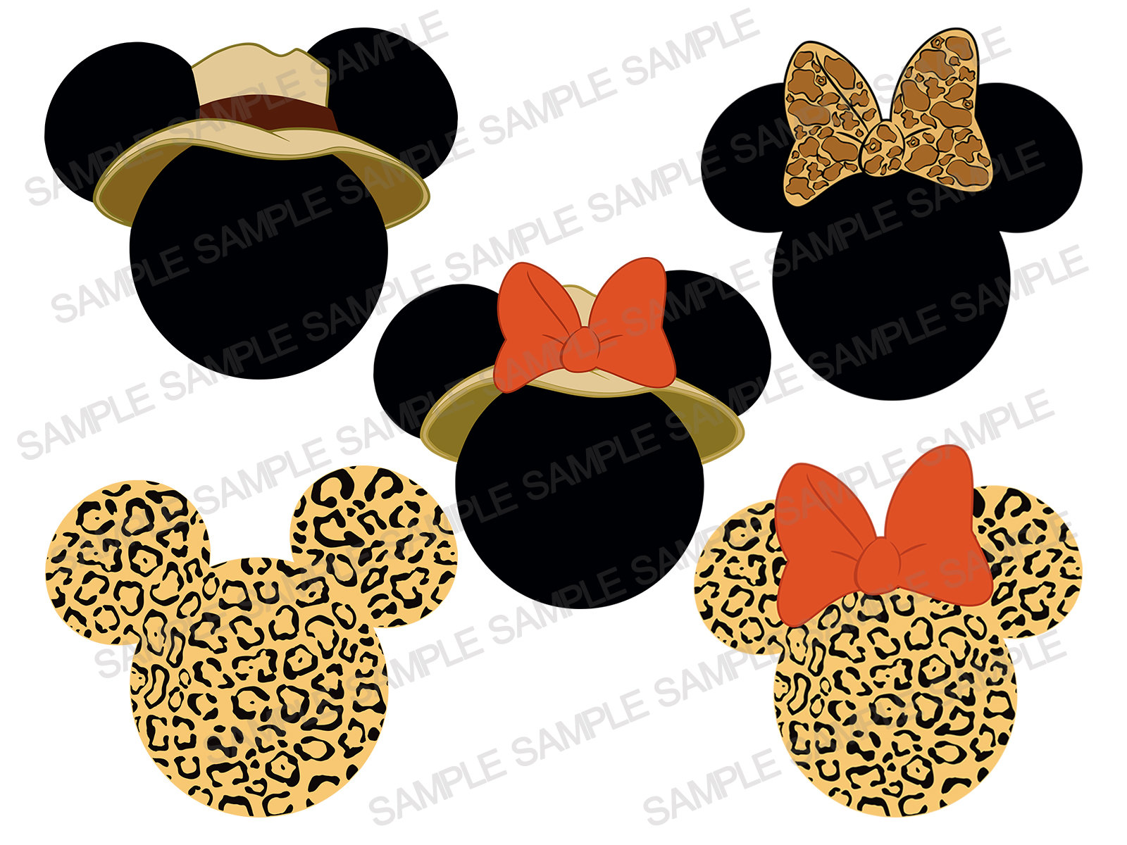 Mickey Mouse SVG Safari Mickey SVG Safari Minnie Mouse SVG | Etsy